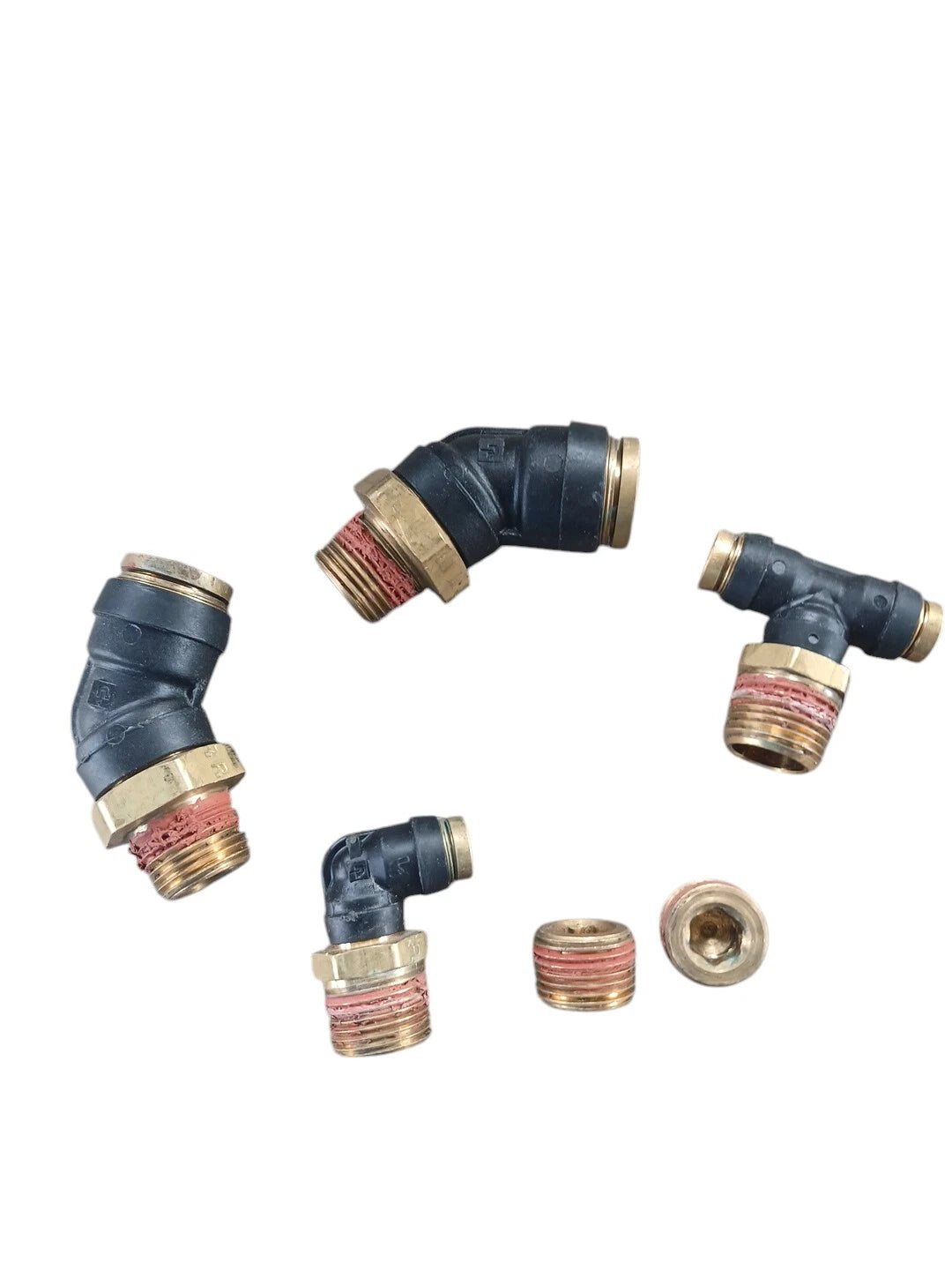 Air Fittings Quick Connect Fittings Thread 3/8.  OD 1/2 & 1/4 - Image 2