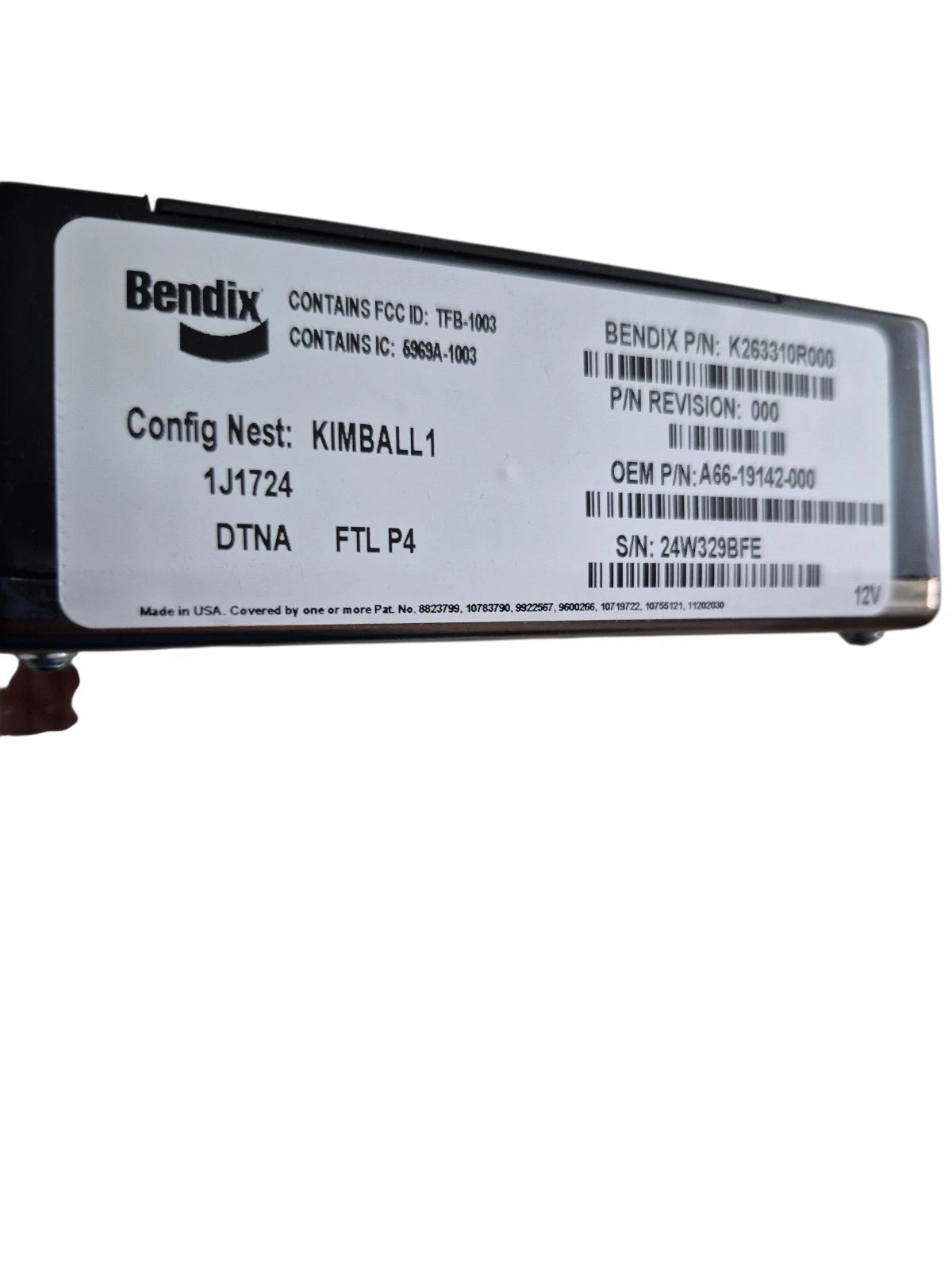 Bendix ELECTRONIC CONTROL UNIT - SDP5.1, BASE, P4 K263310R000. A66-19142-000