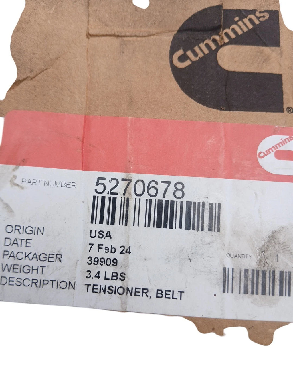 Cummins Tensioner Pulley 5270678 - Image 3
