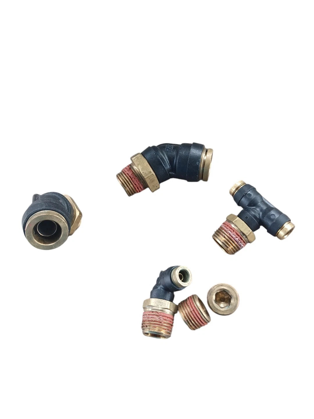 Air Fittings Quick Connect Fittings Thread 3/8.  OD 1/2 & 1/4