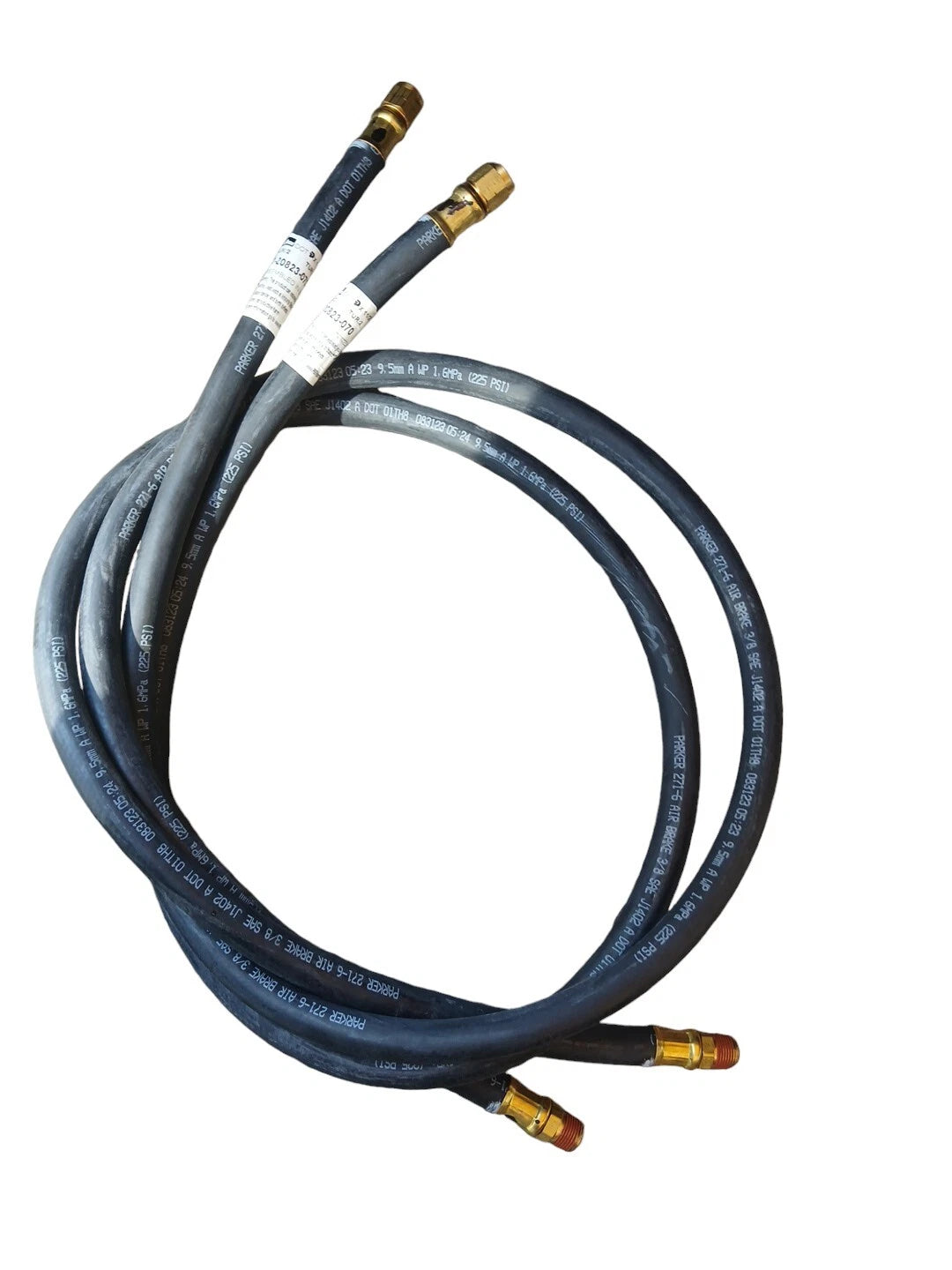 Freightliner 12-20823-070 HOSE-AIR 6,F/B,06 MPT X 06 FPT SAE 45 Set Of 2